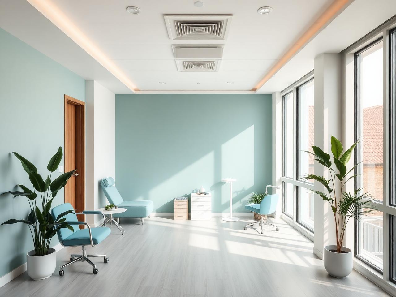 Sala de espera da clínica Medical Art Center
